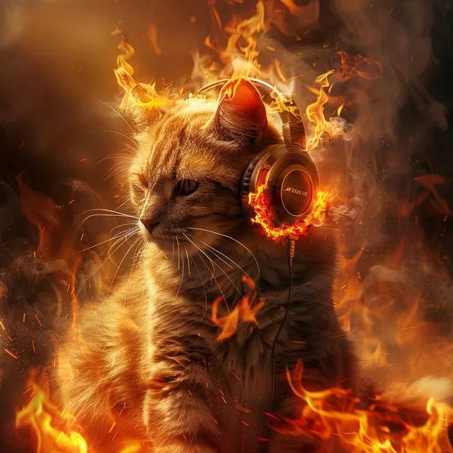 Whiskers and Fire: Cats Soothing Sounds