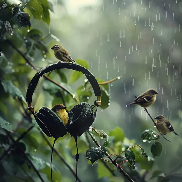 Binaural Rain's Rhapsody: Birds in Nature's Choir - 92 88 Hz