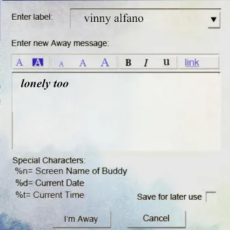 Lonely Too by Vinny Alfano