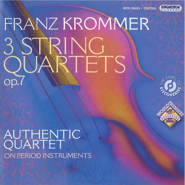 Krommer, F.: 3 String Quartets, Op. 7