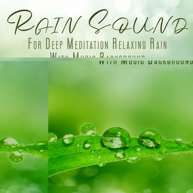 Rain Sound For Deep Meditation, Relaxing Rain With Music Background