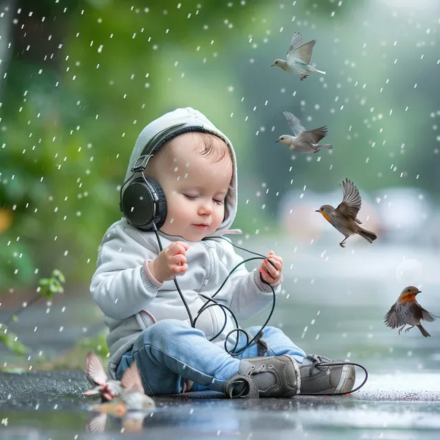 Baby's Binaural Rain Hush