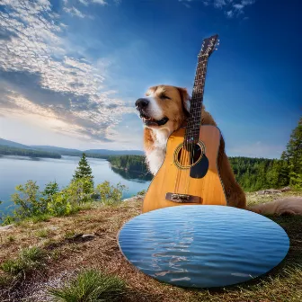 Dogs' Waterfront Relaxation: Gentle Guitar Sounds by 