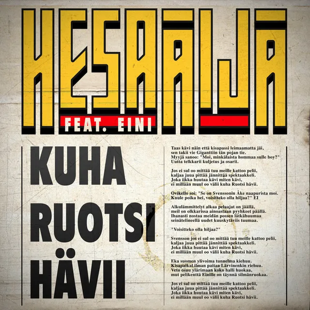 Kuha Ruotsi hävii (feat. Eini)