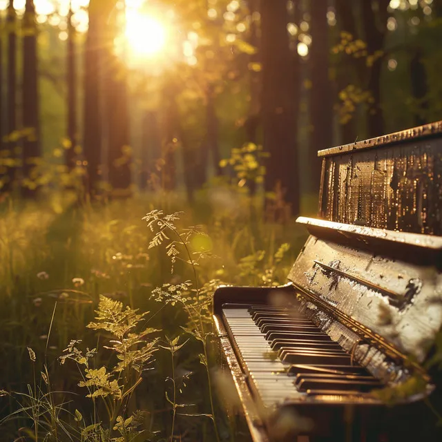 Resonancia De Piano De Melodía De La Cumbre