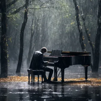 Meditación De Enfoque Lluvioso: Melodías Tranquilas De Piano by Silentografía