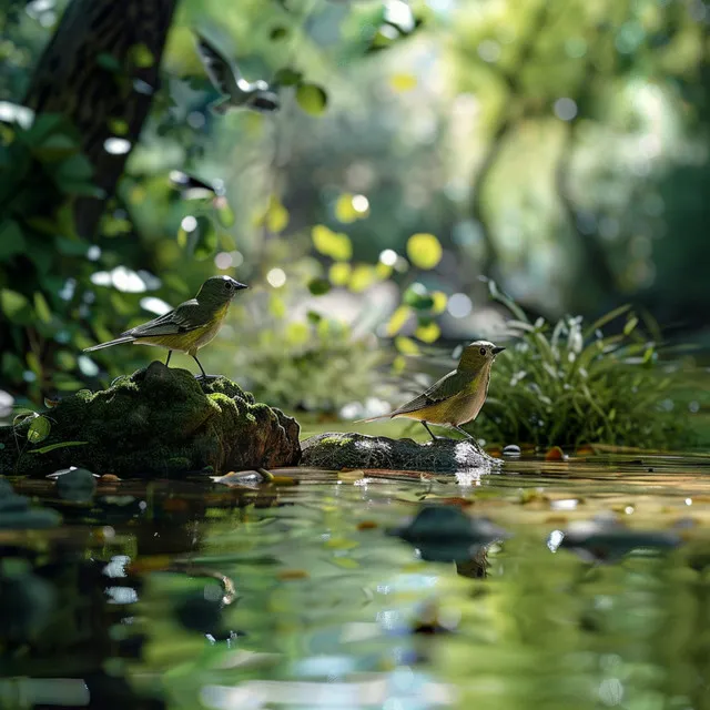 Binaural Nature Massage: Relaxing Creek and Birds Sounds