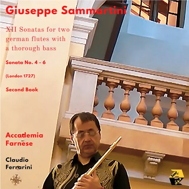 Giuseppe Sammartini: XII Sonatas for two german flutes or violins with a thorough bass, Sonatas No. 4 - 6. Second Book