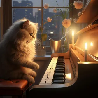 Cats Harmony: Piano Gentle Echo by Nature Songs Nature Music