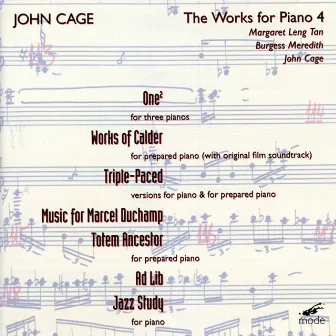 Cage: Edition, Vol. 25 - Piano Works, Vol. 4 by Margaret Leng Tan