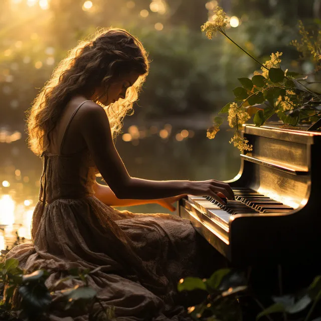 Meditación En El Abrazo De La Lluvia Al Piano