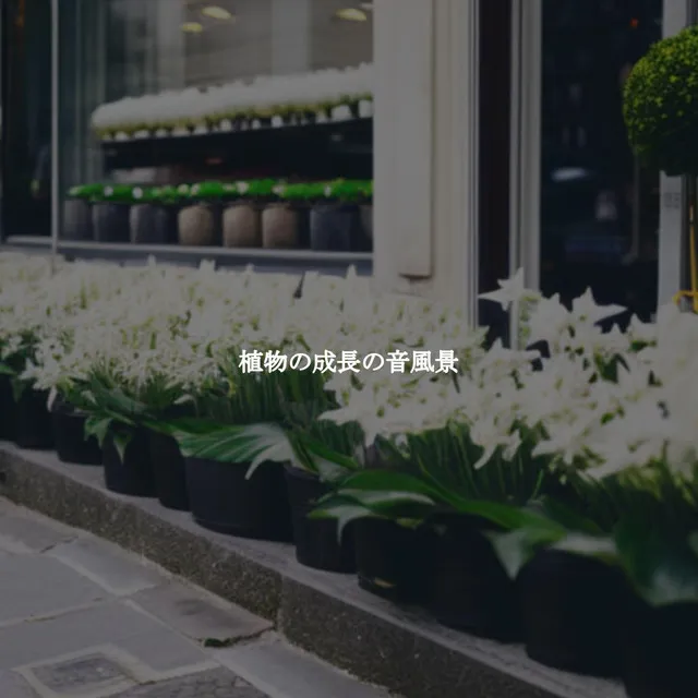 植物の成長の音風景