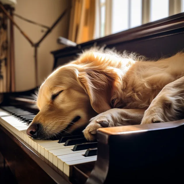 Conjunto De Perros De Jazz De Piano: Armonía Melódica Resonante