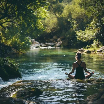 Pose Del Arroyo: Armonía Fluida Para El Yoga by El monje junto al mar