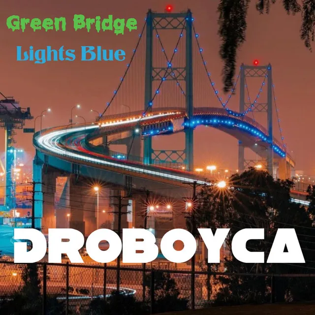 Green Bridge Lights Blue