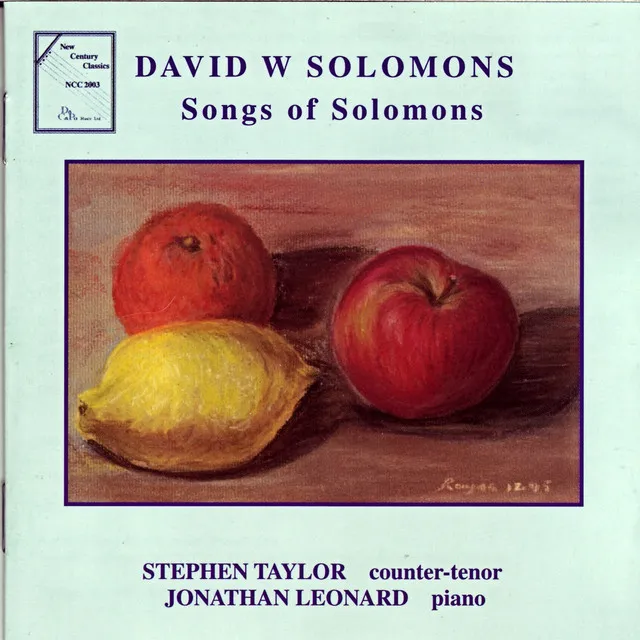 Dawn in the Room - D W Solomons - performed by Stephen Taylor and Jonathan Leonard