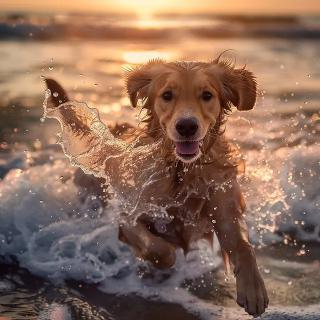 Patitas En Las Olas: Melodías De Mascotas Oceánicas