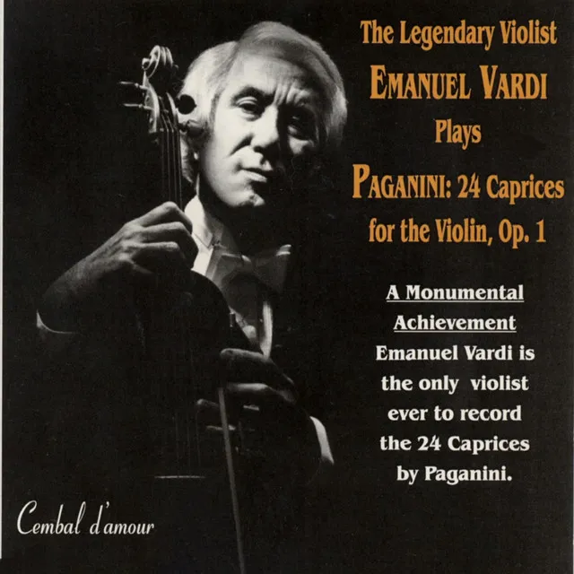 24 Caprices for the Violin, Op.1: Caprice No. 17 in E-Flat Major - Transcribed for Viola by Emanuel Vardi