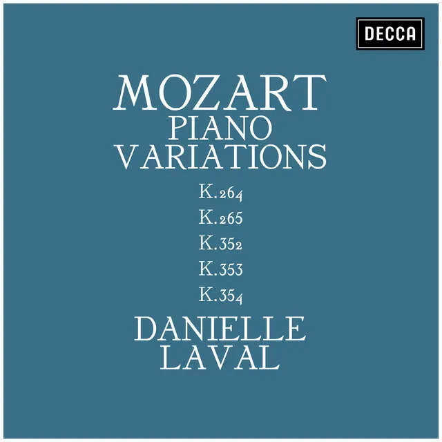 12 Variations in C Major on "Ah, vous dirai-je Maman", K. 265: 8. Variation VII