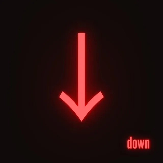 down