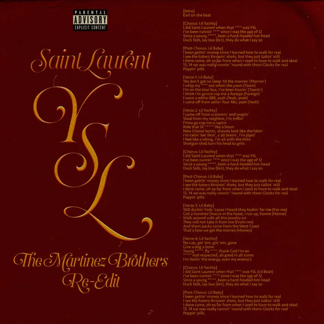 SaintLaurentYSL - The Martinez Brothers Re-Edit