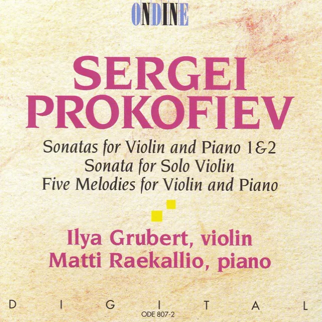 Violin Sonata No. 2 in D Major, Op. 94b: I. Moderato