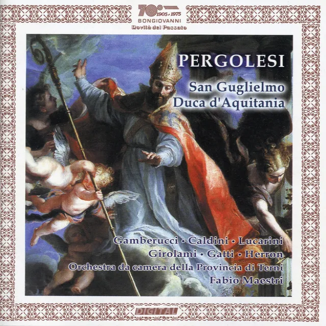 Li prodigi della divina grazia nella conversione di San Guglielmo Duca d'Aquitania (arr. G. Catalucci and F. Maestri): Sinfonia