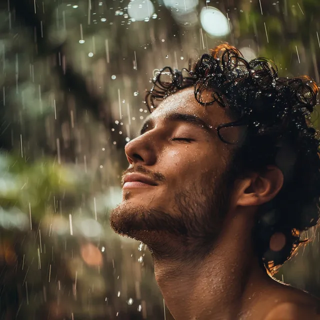 Pulso Rítmico De La Lluvia En Calma