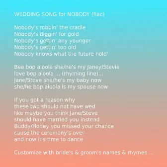 Wedding Song for Nobody (flac) by Chris Huber