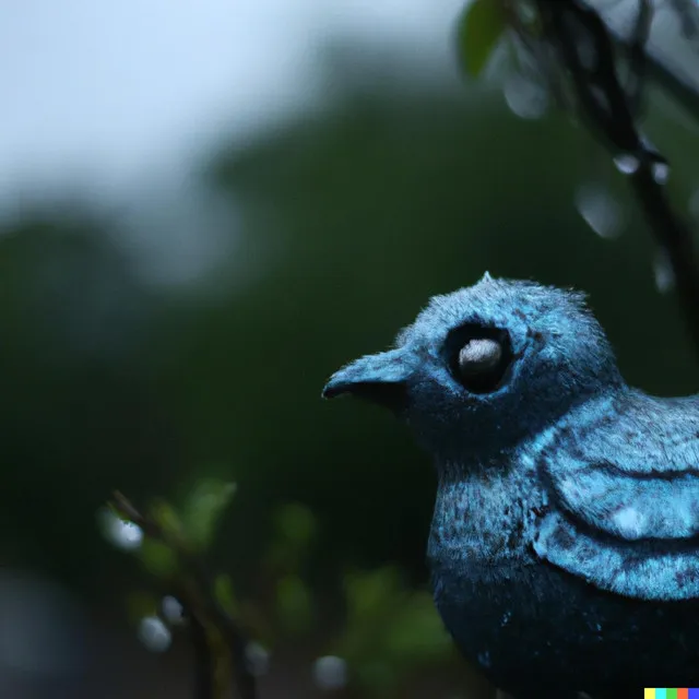 A feathered friend Ahead