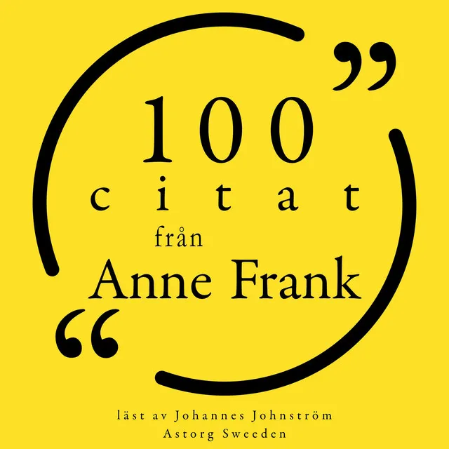 100 citat från Anne Frank (Samling 100 Citat)