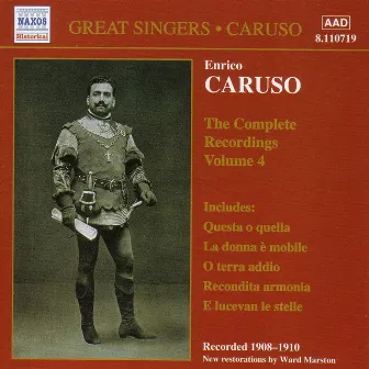 Caruso, Enrico: Complete Recordings, Vol. 4 (1908-1910) by Victor Orchestra