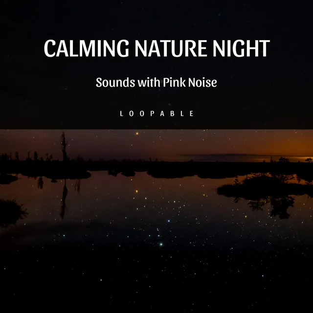 Calming Nature Night Sounds with Pink Noise, Loopable