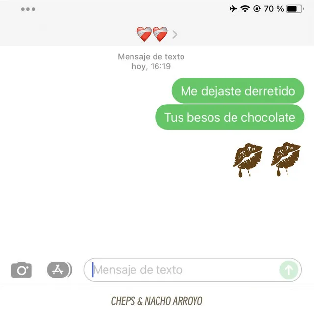 Besos de chocolate