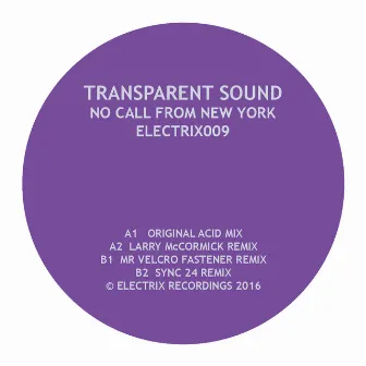 No Call from New York by Transparent Sound