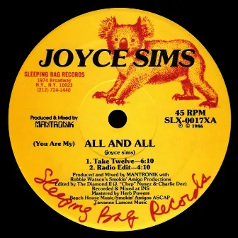 (You Are My) All and All by Joyce Sims