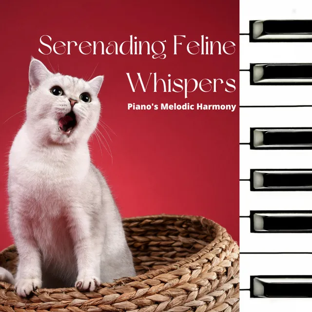 Serenading Feline Whispers: Piano's Melodic Harmony