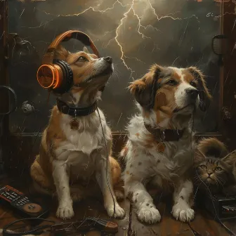 Canine Calm: Thunder Music for Dogs by Lissabon Spring Rain