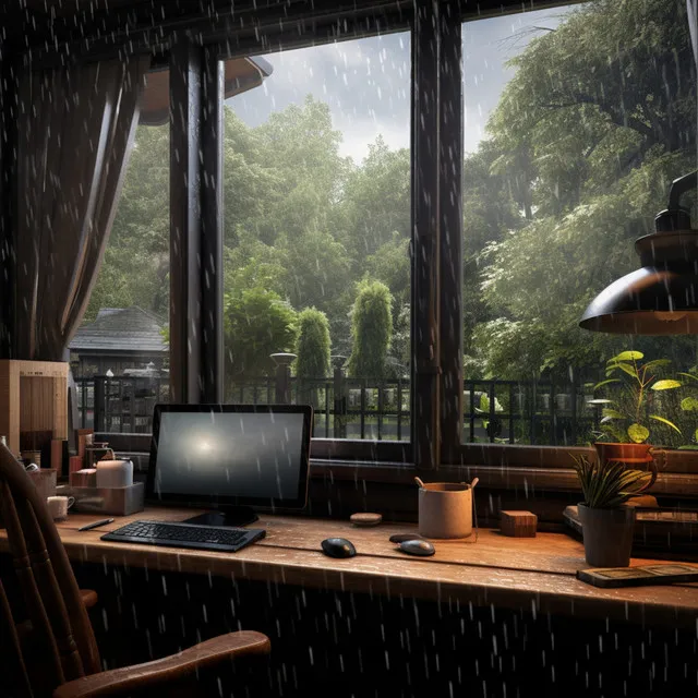 Workplace Rain Retreat: Productive Drizzle Melodies