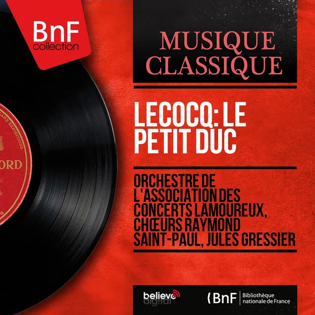 Lecocq: Le petit duc (Short Version, Mono Version)