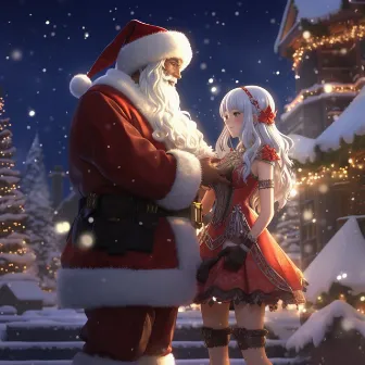 Santa in the Anime World by Winter Jazz Cafe Lounge