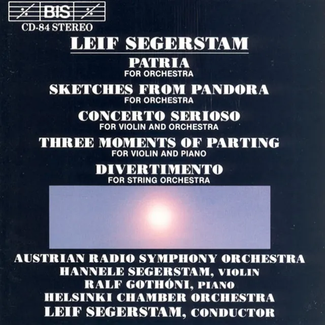 Segerstam: Patria / Skizzen / Divertimento