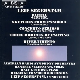 Segerstam: Patria / Skizzen / Divertimento by Helsinki Chamber Orchestra