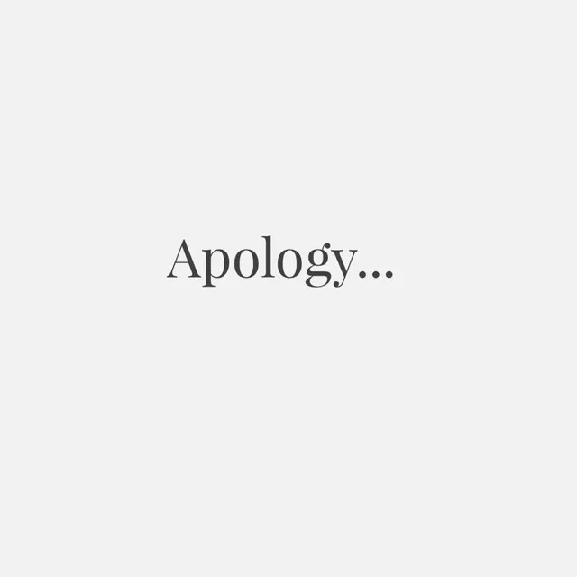 Apology