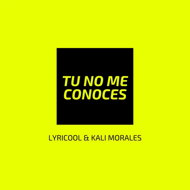 Tu No Me Conoces