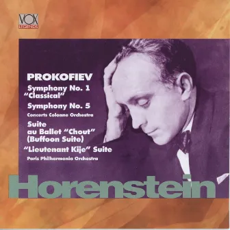 Prokofiev: Symphonies Nos. 1 and 5, The Tale of the Buffoon & Lieutenant Kijé by Orchestre des Concerts Colonne