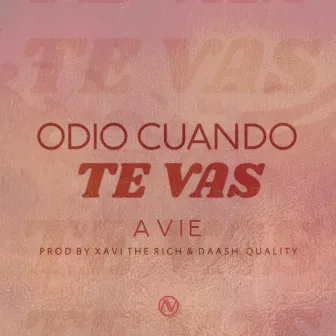 Odio Cuando Te Vas by Avie