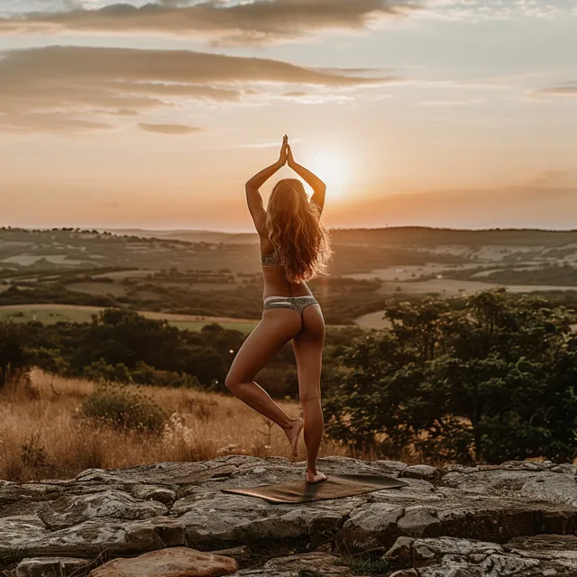 Río Calmante En La Respiración Del Yoga