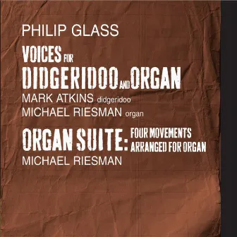 Voices for Didgeridoo and Organ by Mark Atkins