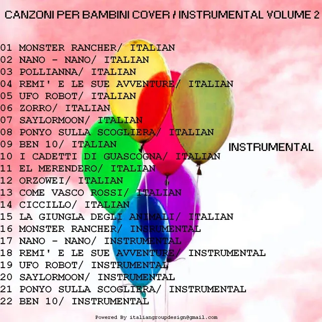 Canzoni per bambini cover & instrumental, vol. 2